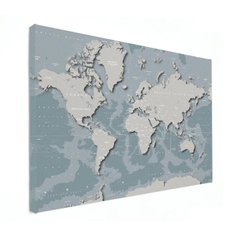 Coole Weltkarte Leinwand