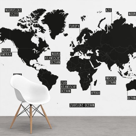 einfache Karte der Welt