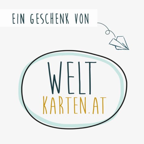 Geschenkgutschein 25,00 € Weltkarten.at