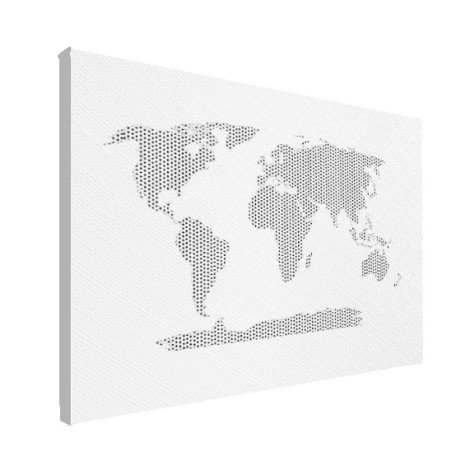 Kreuzmuster schwarz-weiß Leinwand