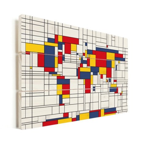 Mondrian - original Holz