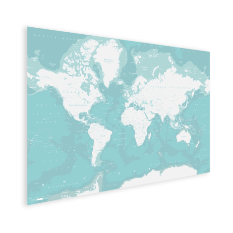 Ozeane Weltkarte Poster