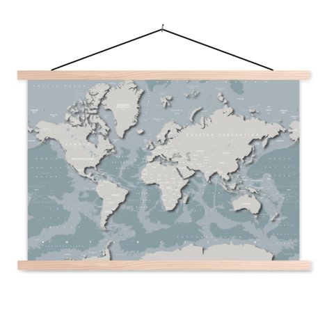 Coole Weltkarte Textilposter