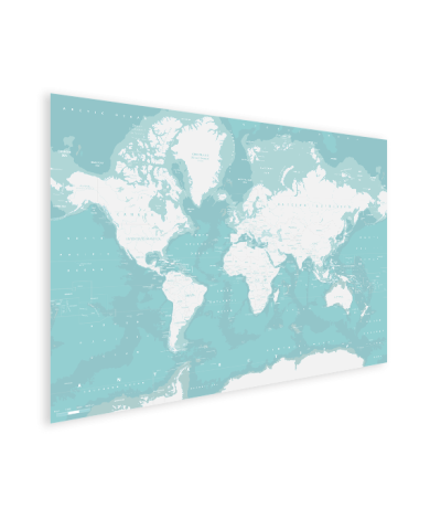 Ozeane Weltkarte Poster