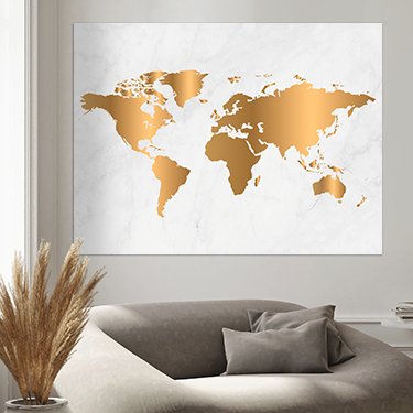 Weltkarte auf poster